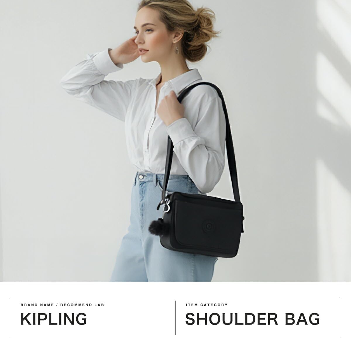 Detalle 2 de Kipling ABANU M Mittelgroße Umhängetasche