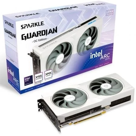 Detalle de Sparkle Intel Arc B570 Guardian Luna OC 10GB GDDR6: potencia para gaming y creación de contenido
