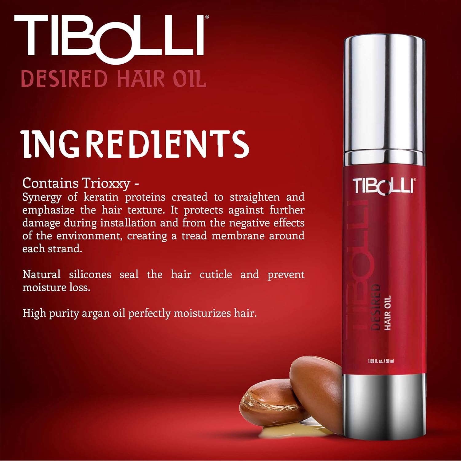 Thumbnail 5 de TIBOLLI Desired Hair Oil 50 ml per capelli secchi