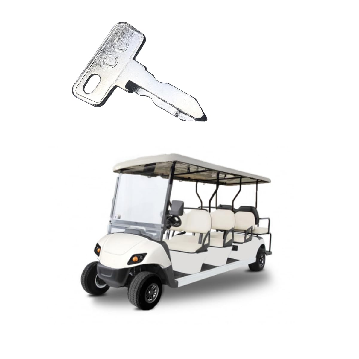 Detalle de Club Car Golf Cart Ignition Key, 10-Pack
