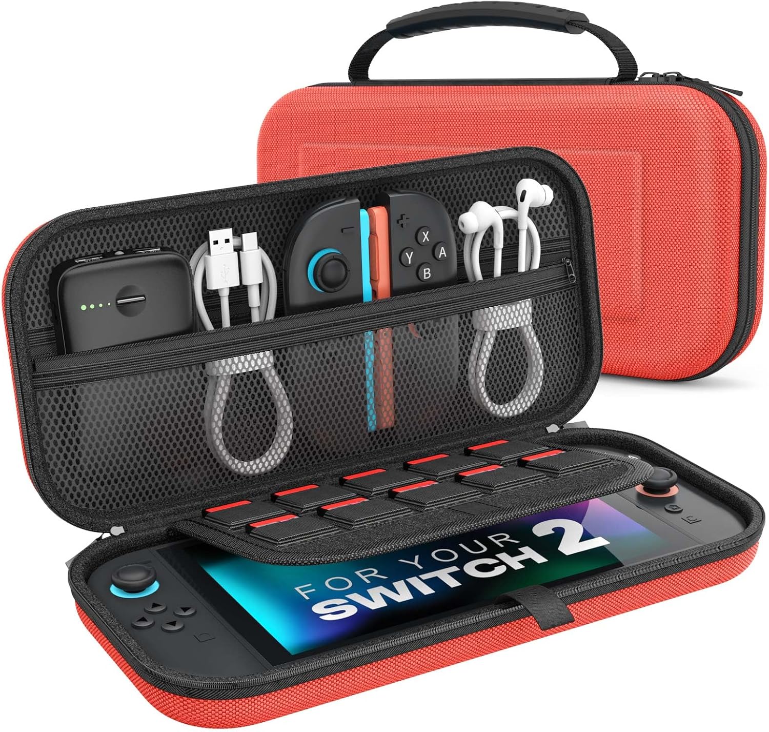 Detalle de MoKo Étui Switch 2 10 jeux