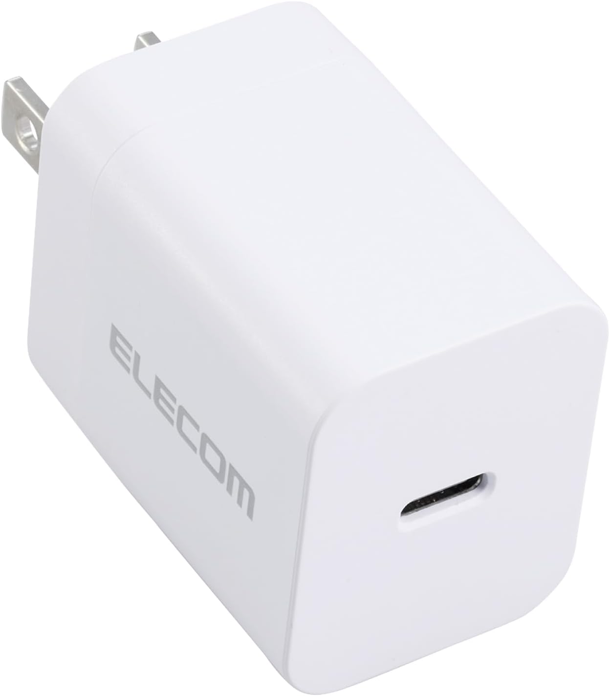 Detalle de エレコム EC-AC6820WH USB-C充電器 20W PD対応・GaN採用・折りたたみ式プラグ