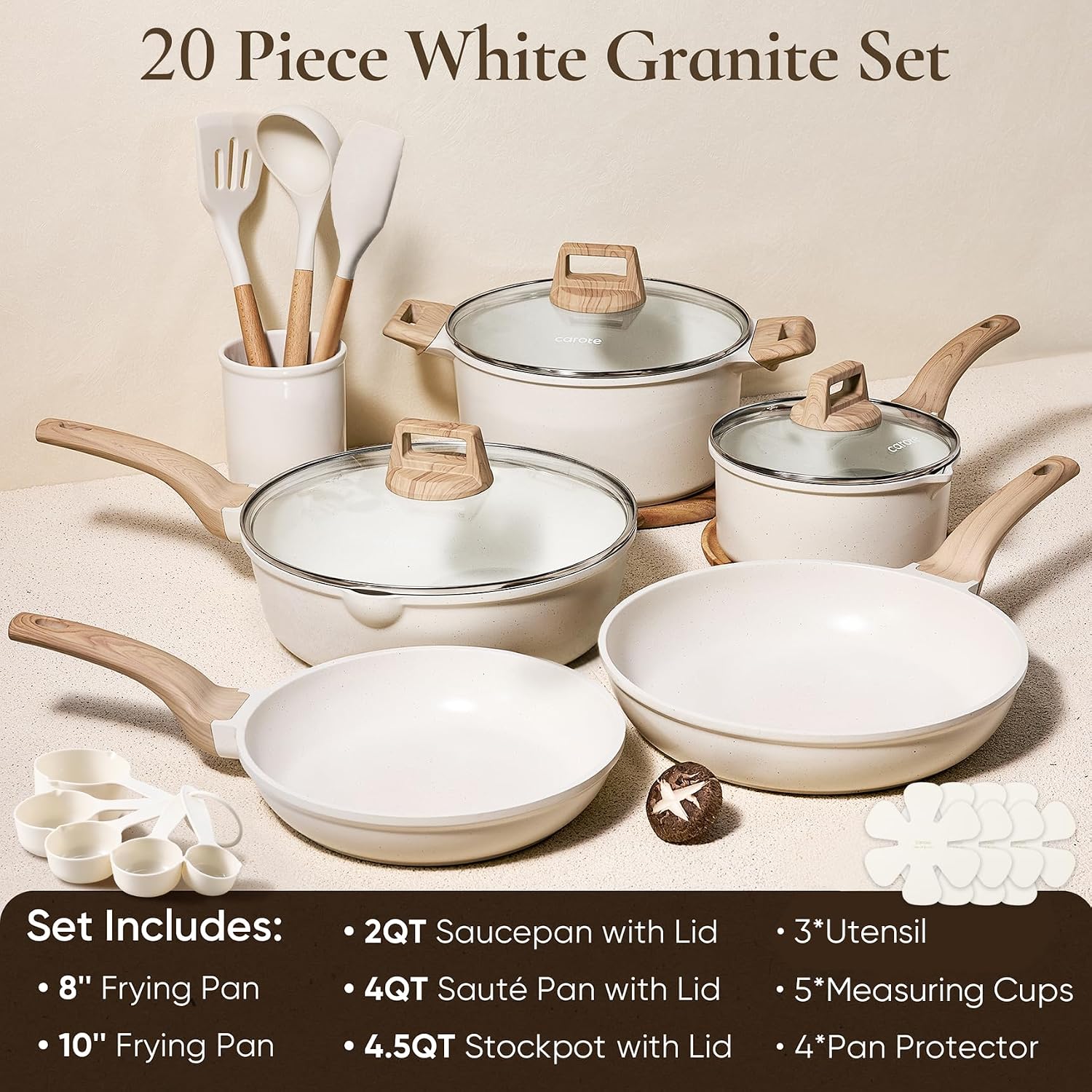 Detalle 2 de CAROTE 14-Pc Nonstick Pots and Pans Set