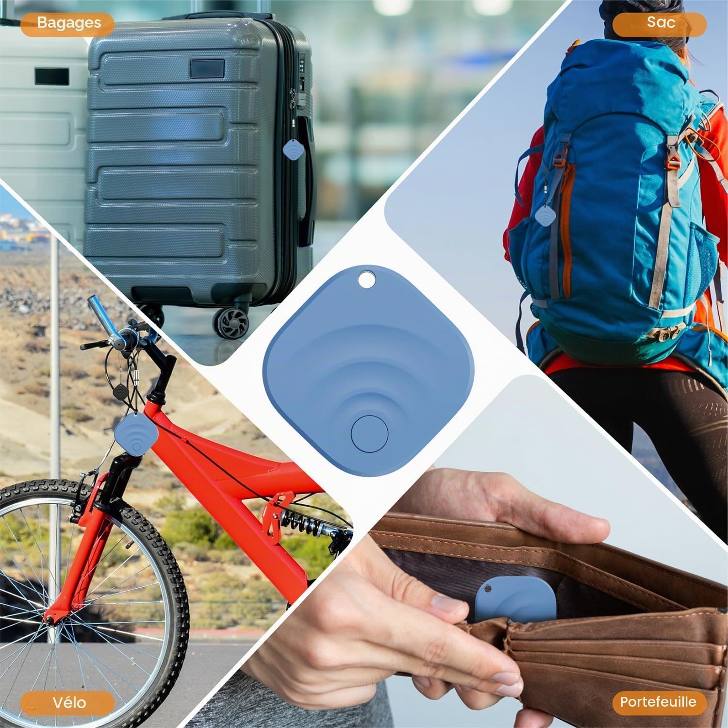 Detalle de Reyke Android Tracker – Smart Tag (4 Pack) compatible Google Find My