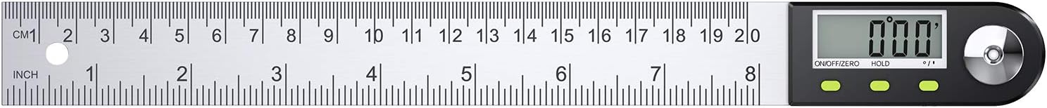 Thumbnail 6 de Neoteck 8 inch Digital Angle Finder Ruler – Stainless Steel Inclinometer with Data Hold