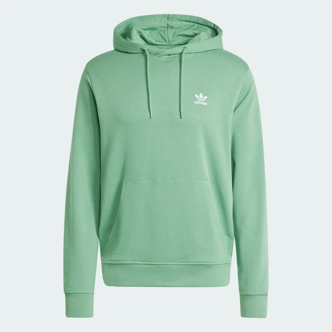 Detalle de Sudadera con capucha Trefoil Essentials de Adidas - Verde