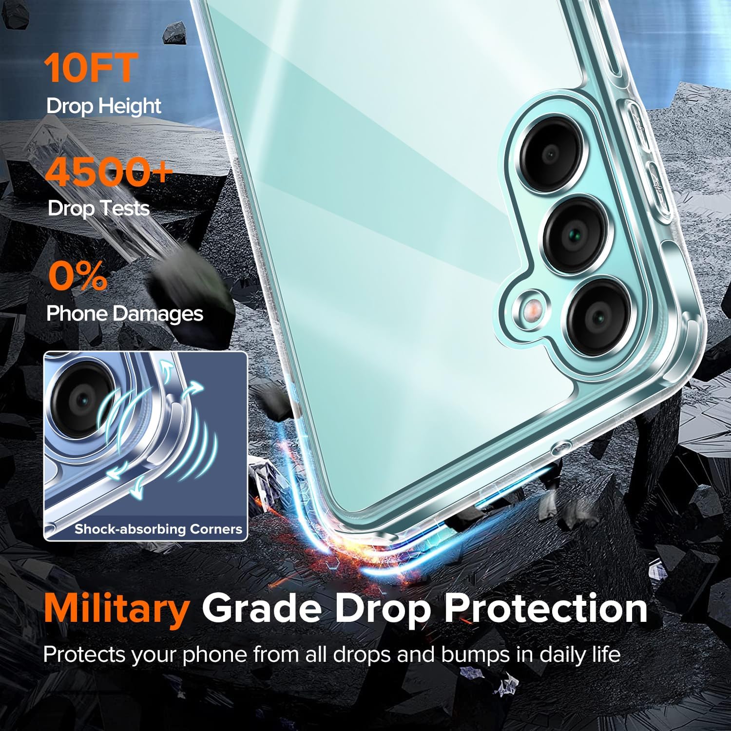 Thumbnail 3 de ivoler Cover for Samsung Galaxy A16 Clear Case 2 Pack