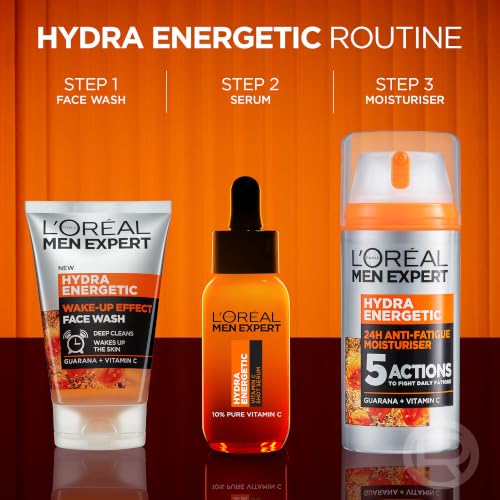 Detalle de L’Oréal Men Expert Hydra Energetic XXL Moisturiser 100ml: 24-Hour Hydration for Energetic Skin