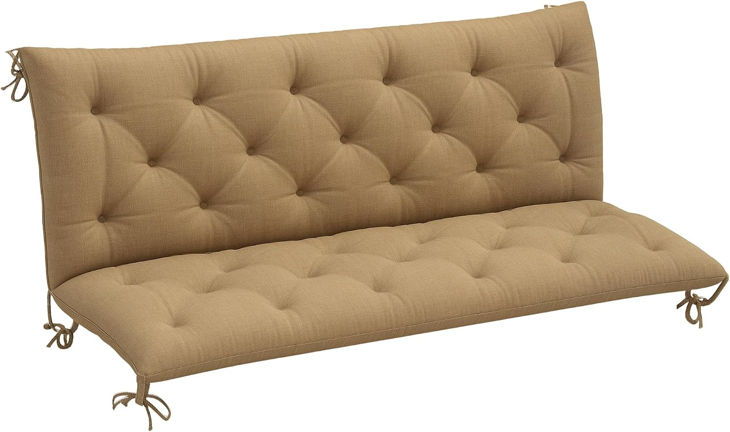 Detalle de Outsunny 84B-136V70KK 3-Seater Bench Cushion, 150 x 98 cm, Khaki