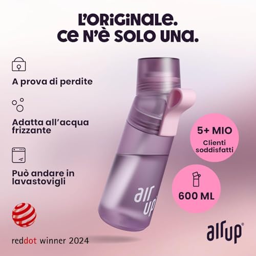 Thumbnail 3 de AIR UP Borraccia Twist Pro Lavender 600ml con 5 pod aromatizzati