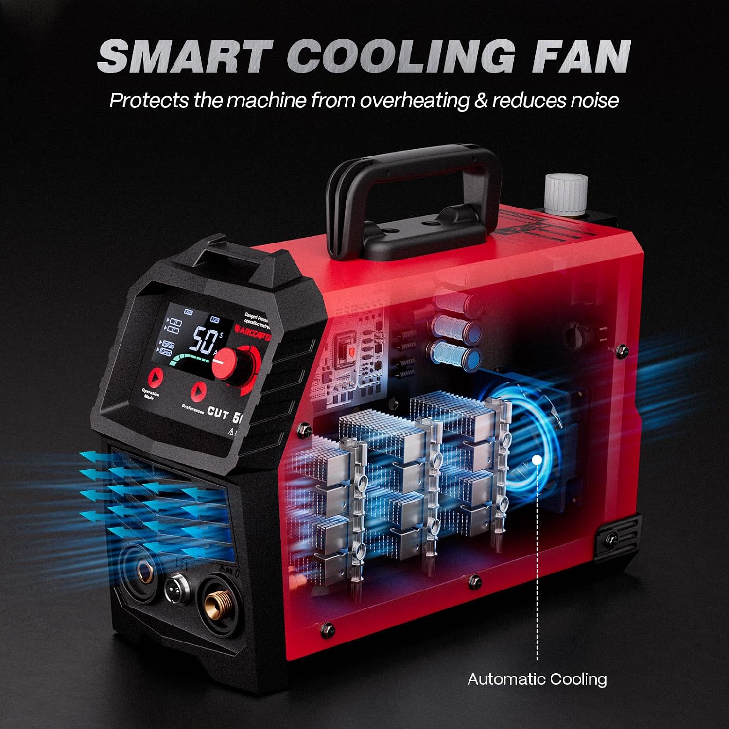 Thumbnail 6 de ARCCAPTAIN CUT50 Plasma Cutter, 50A Dual Voltage, LED Display, 1/2-Inch Clean Cut