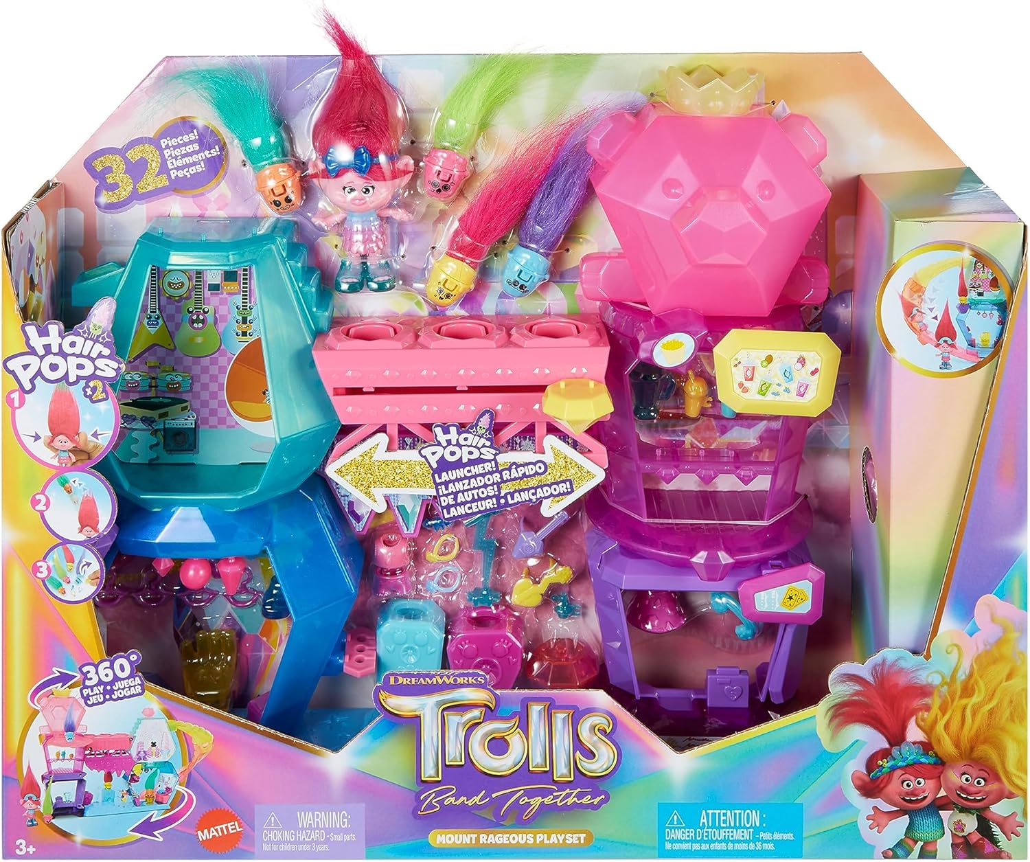 Thumbnail 5 de Mattel Trolls Mount Rageous 2 plantas