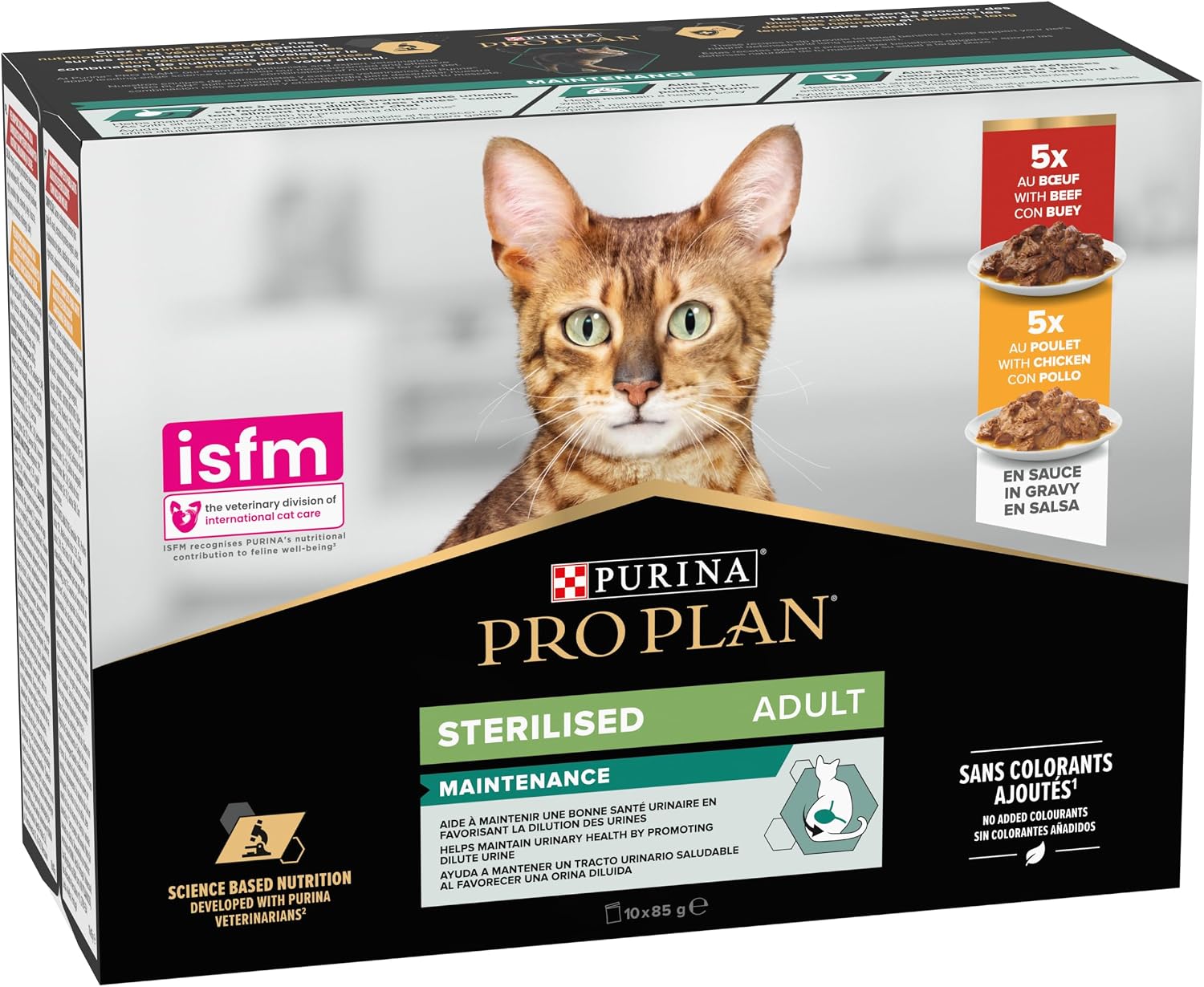 Thumbnail 2 de Purina Pro Plan Sterilised Maintenance Chat Adulte Bœuf Poulet – 10 x 85 g