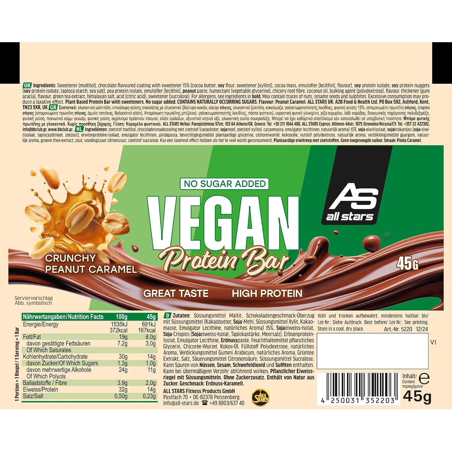 Detalle de All Stars Protein Bar 45 g đ«