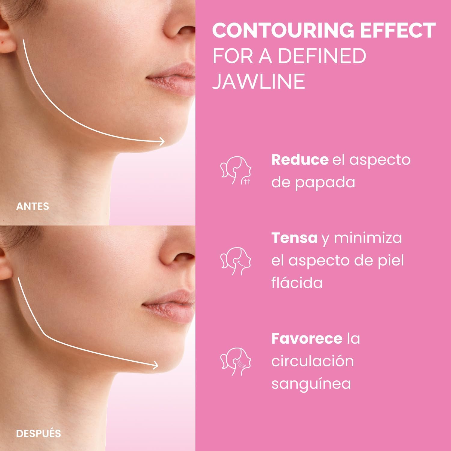 Detalle 2 de PLANTIFIQUE Mentonera Papada Reutilizable 30–60 min 🧖♀