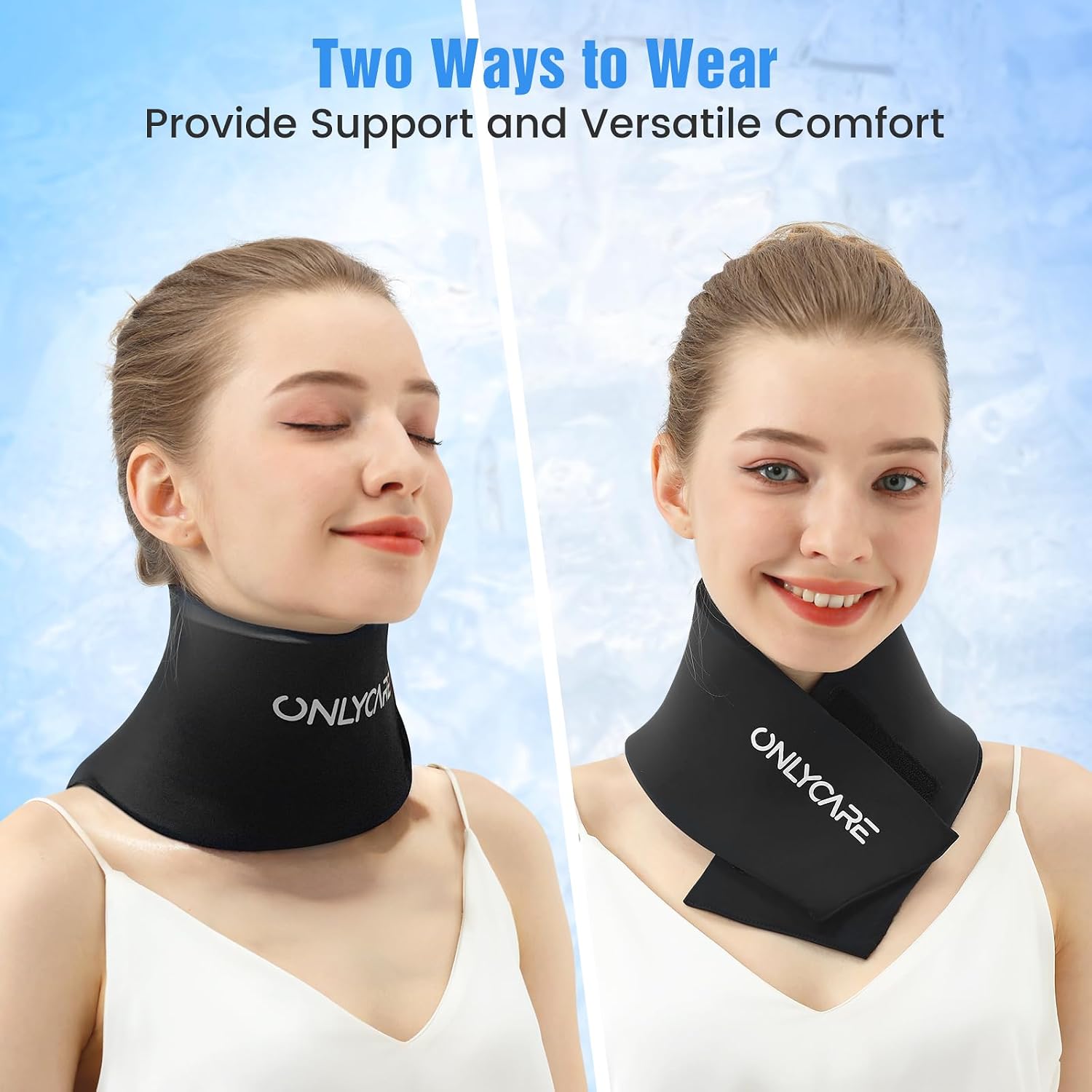 Thumbnail 4 de ONLYCARE CN01 Reusable Neck Ice Pack Wrap, Adjustable Hot and Cold Gel Compress