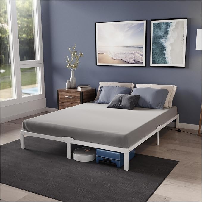 Imagen de Dreamzie Cama de Metal 140x200 con Somier Blanco en OfertitasTOP