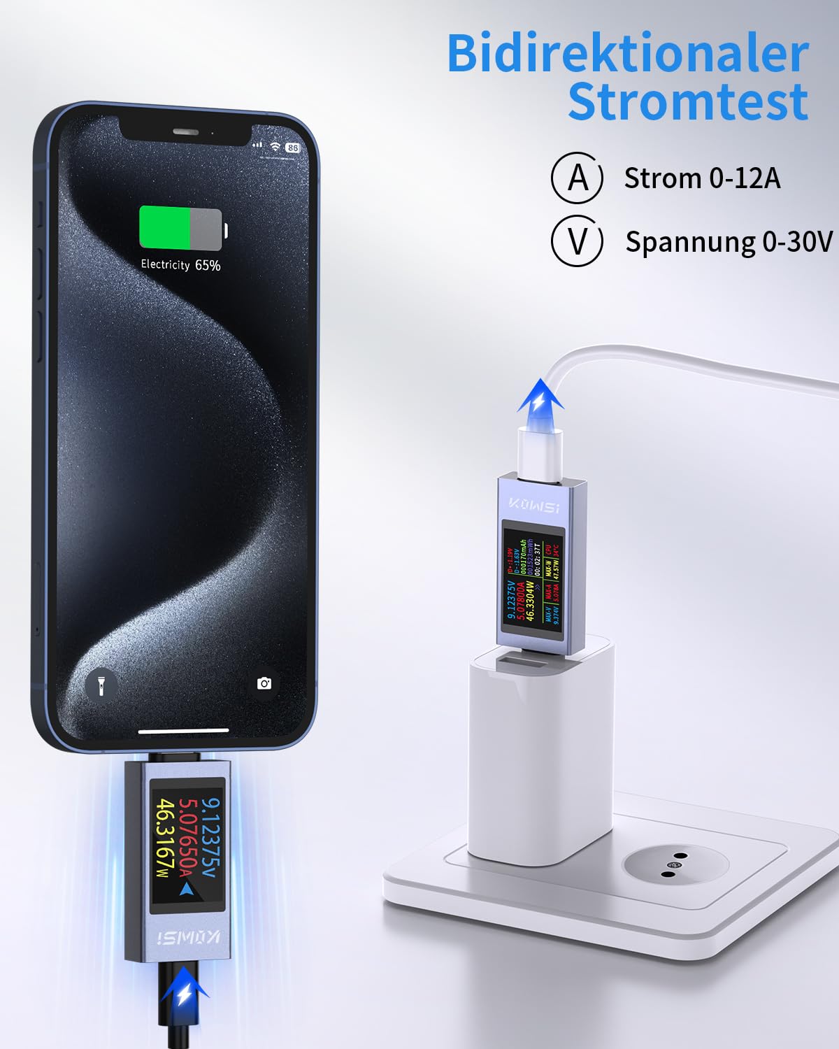 Thumbnail 4 de YEREADW KWS-2303C USB C Tester 4-30V