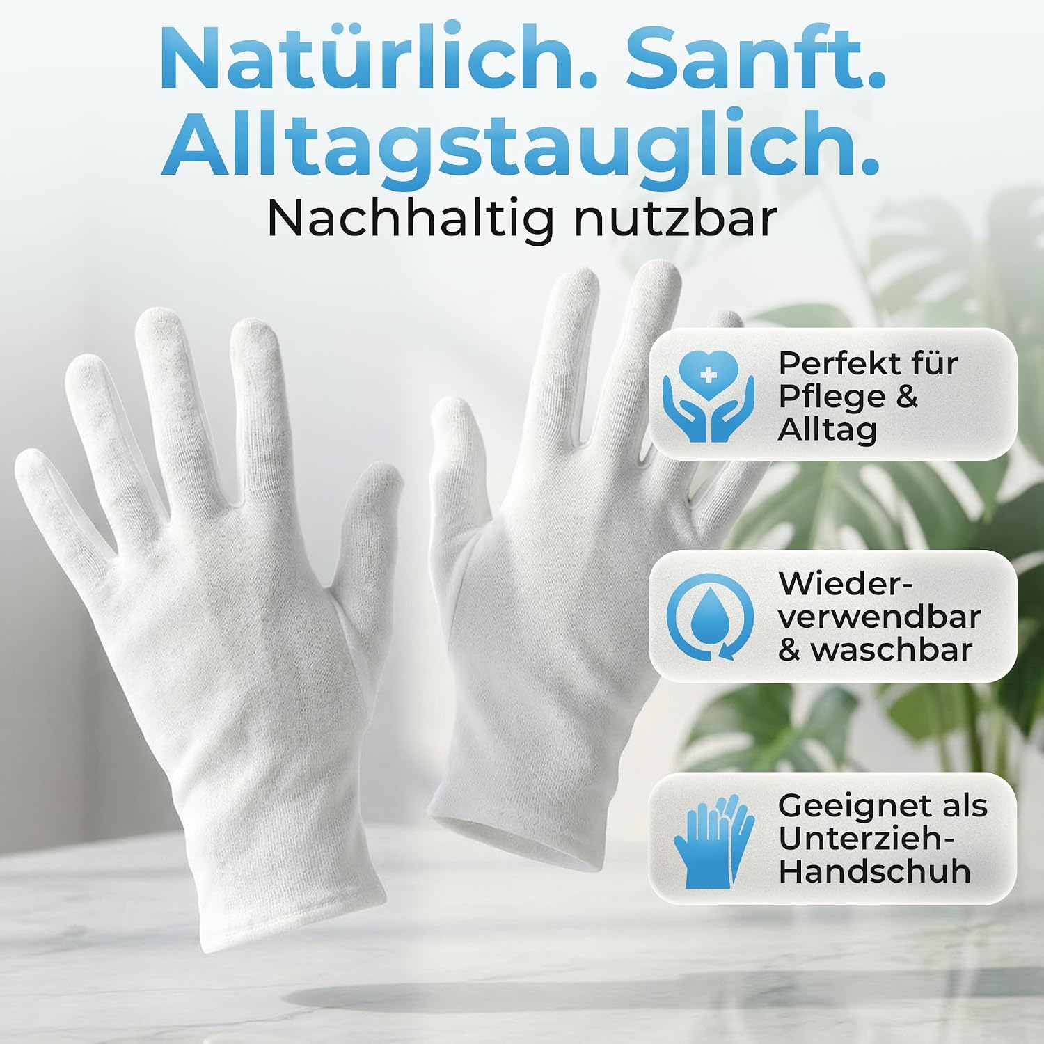 Thumbnail 2 de LAVAMED Baumwollhandschuhe 160 g/m²