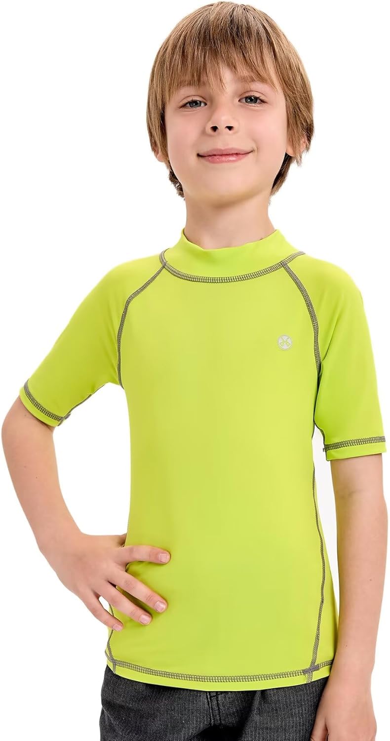 Detalle de Generic Boy's B03-fresh Green Rash Guard Shirt