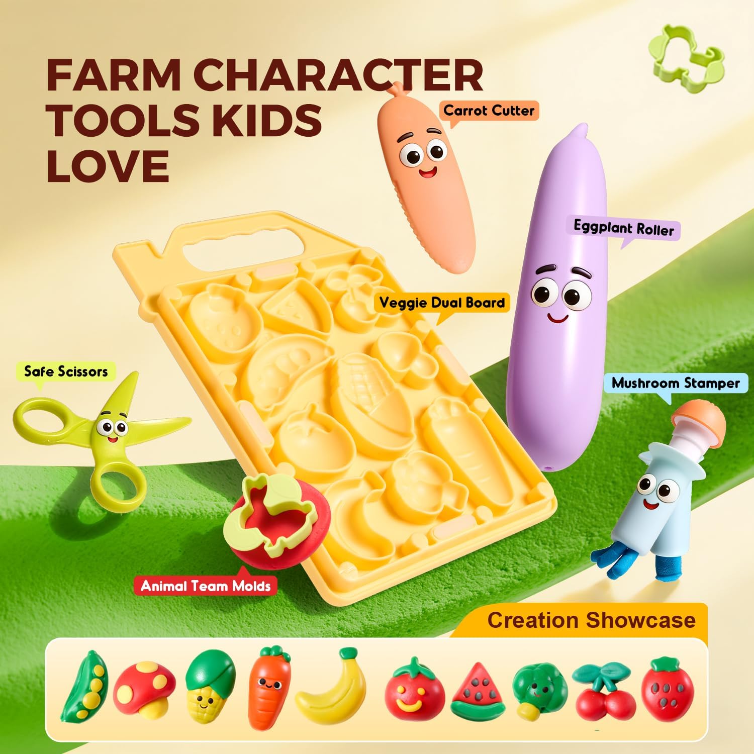 Detalle 2 de Jar Melo Modeling Dough Set, 4 Colors
