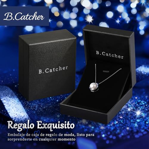 Thumbnail 4 de B.Catcher Collar de Perlas de Agua Dulce en Plata de Ley 925, 8 mm, 45 cm
