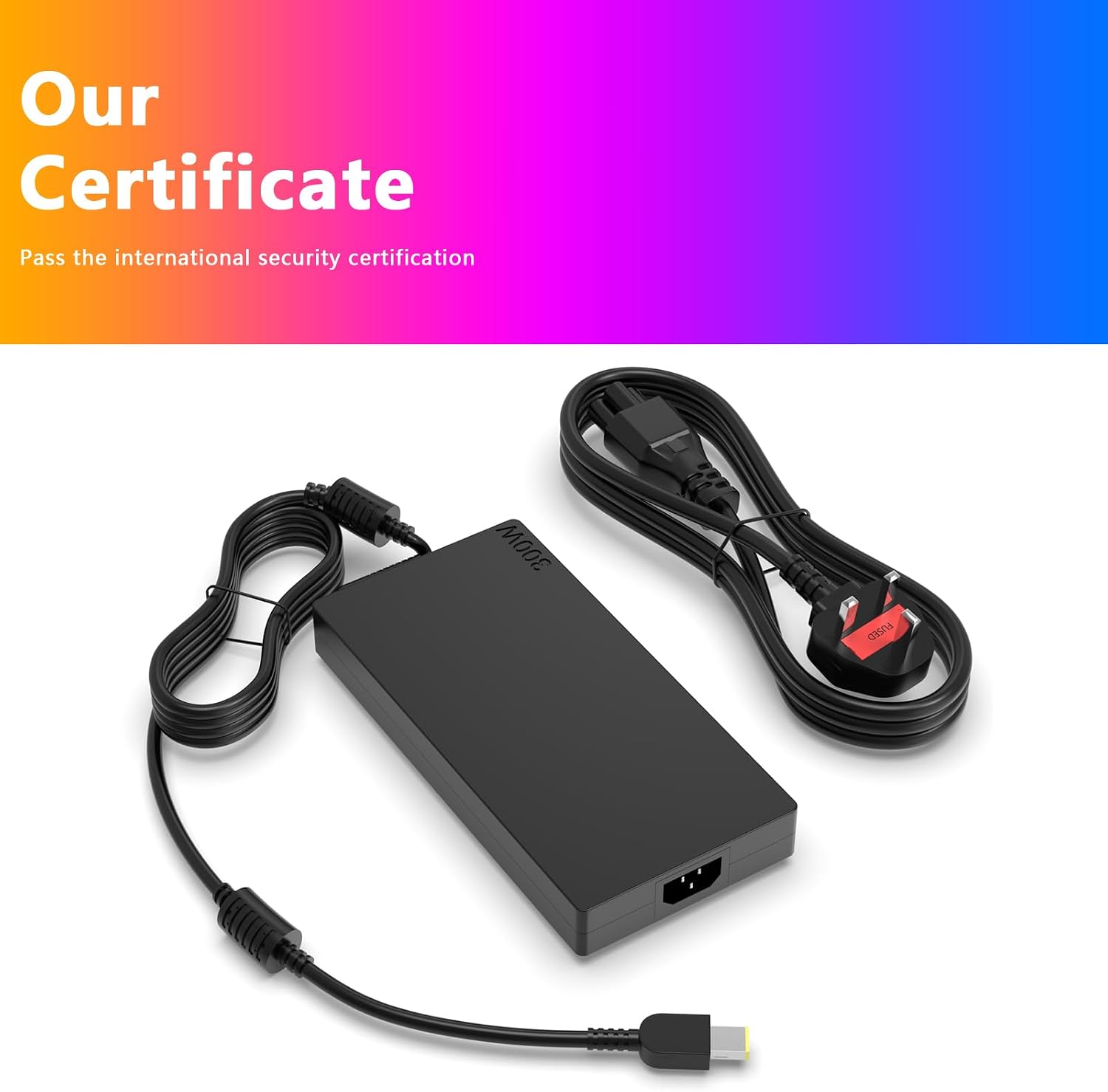 Detalle de 300W AC Adapter for Lenovo Legion 9i/7/5 Series and R9000/Y9000