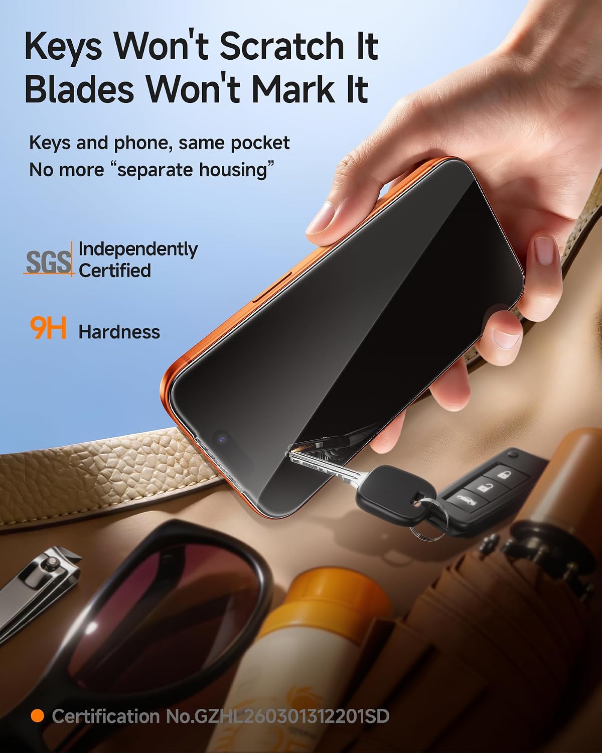 Thumbnail 6 de SMARTDEVIL US-SBHG3-KK9-17Pro Tempered Glass Screen Protectors, 3-Pack