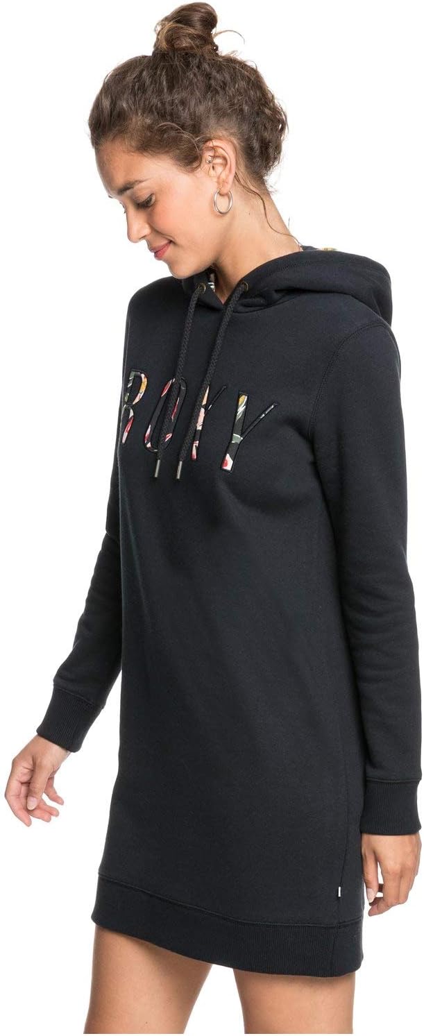 Detalle de Robe décontractée femme Roxy Be Rider J Ktdr Kvj0 — mélange coton/polyester, coupe droite et capuche imprimée