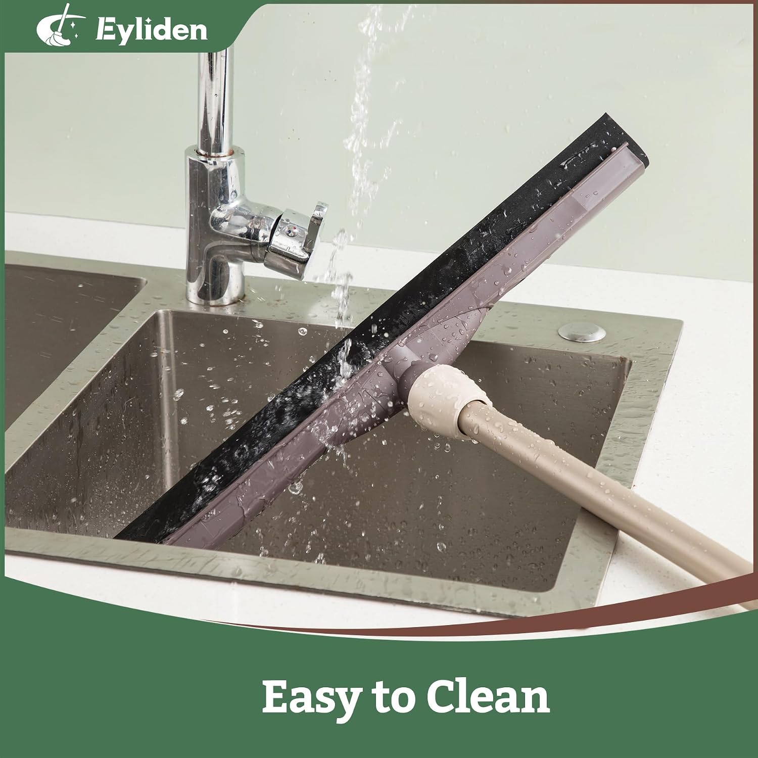 Thumbnail 5 de Eyliden Floor Squeegee Heavy Duty for Water Removal – 138 cm Telescopic Handle with EVA Foam Blade