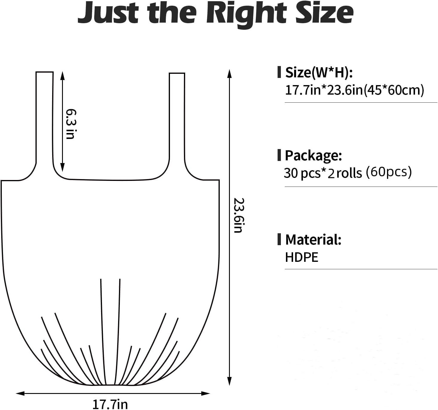Thumbnail 1 de 10L Portable Bin Bags 60 Count Purple