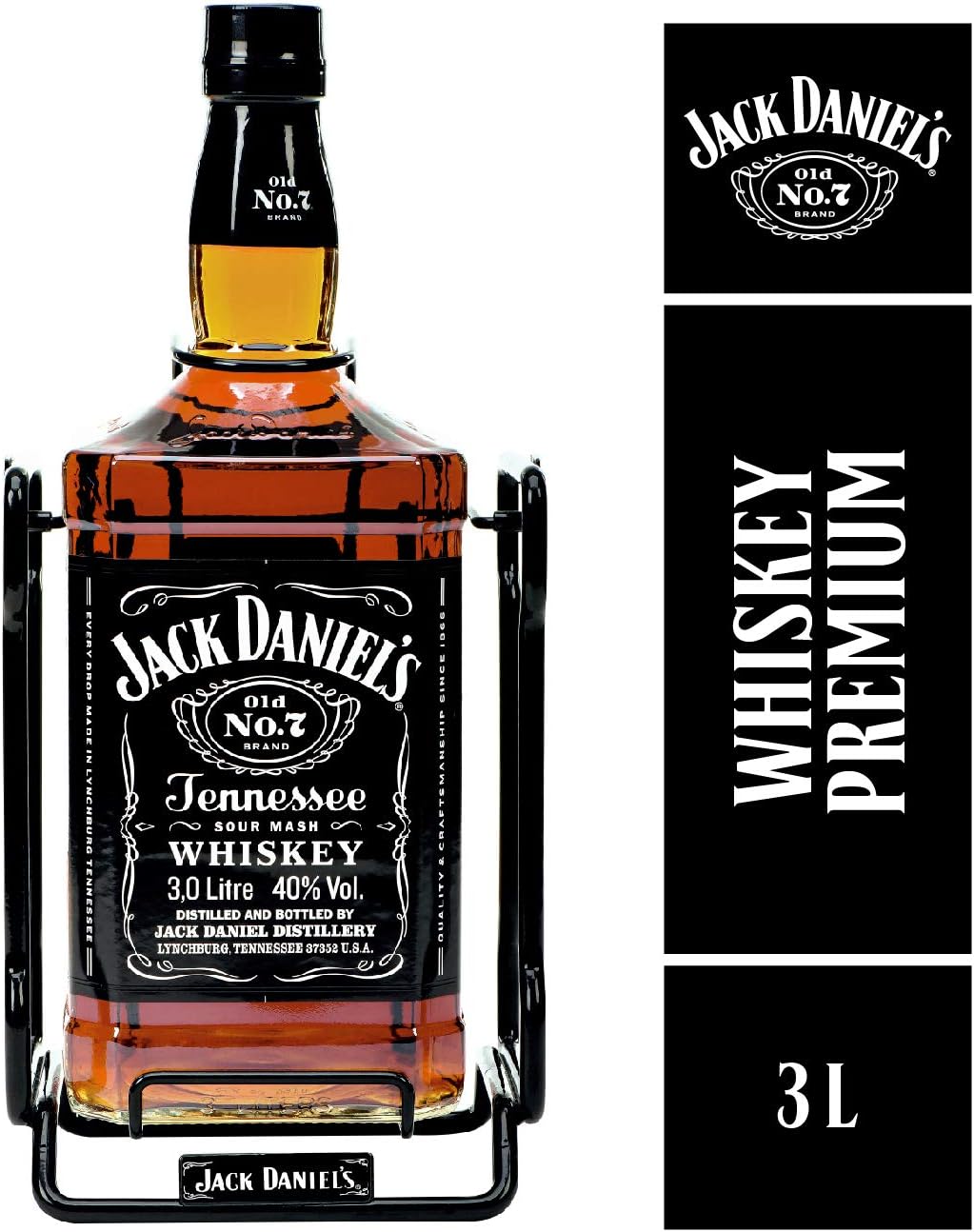 Thumbnail 1 de Jack Daniel's Old No 7 Whisky Tennessee, 3000 ml 🥃