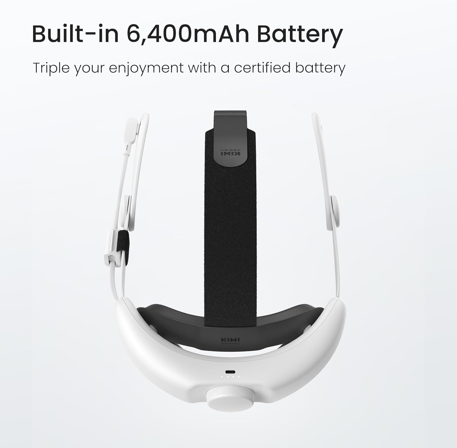 Thumbnail 1 de KIWI design SPC Elite Strap mit Akku – kompatibel mit Meta Quest 3S/3 (Single-Point-Charging)