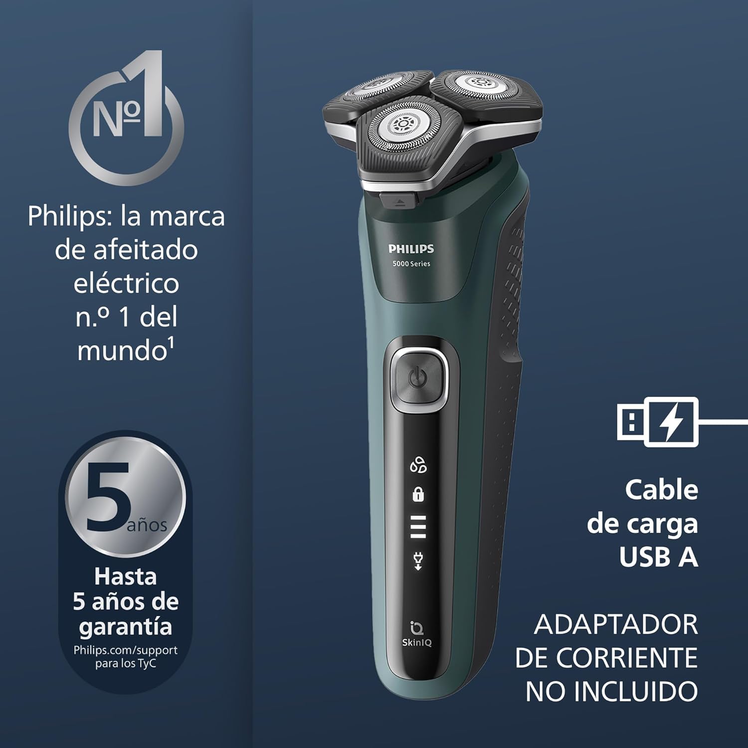 Thumbnail 1 de Philips Serie 5000 Afeitadora Hombre 🌟 Recargable y Versátil