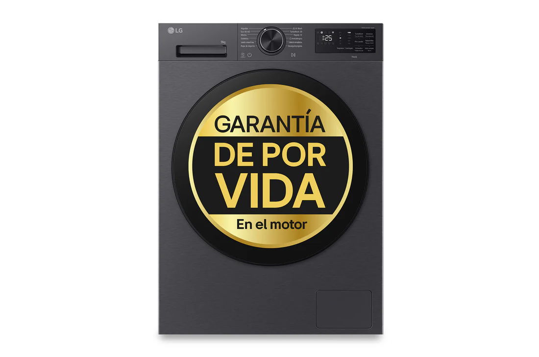Detalle de LG F4X5009TBB.OUTLET Lavadora Inteligente 9 kg con AI Direct Drive y TurboWash 360º