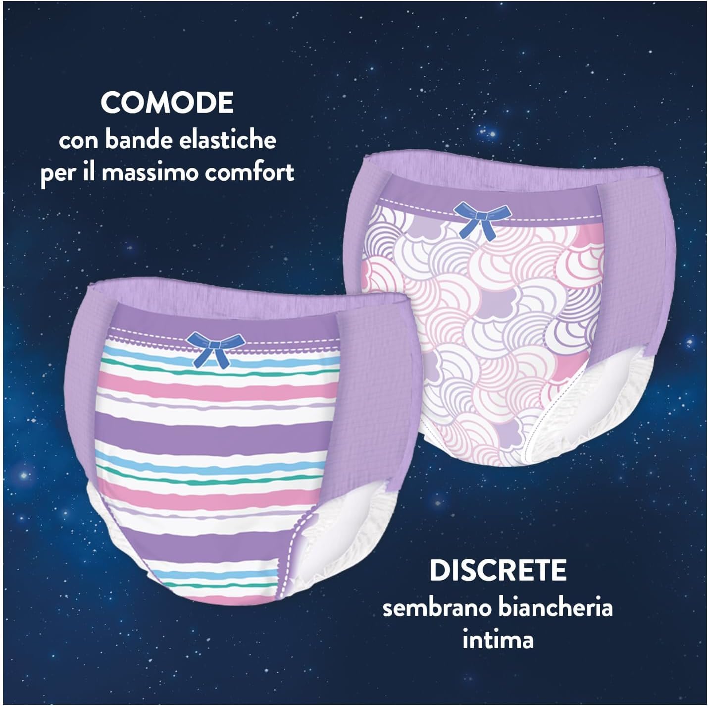 Detalle de Huggies DryNites Mutandine assorbenti L (30-48 kg) per bambina, 52 pezzi