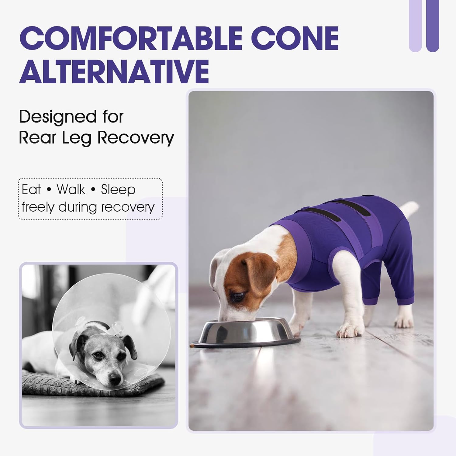 Detalle 2 de QBLEEV Dog Recovery Suit for Rear Legs