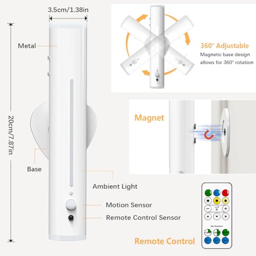 Thumbnail 4 de Bravzurg Aplique Pared Recargable con Sensor y Luz LED💡