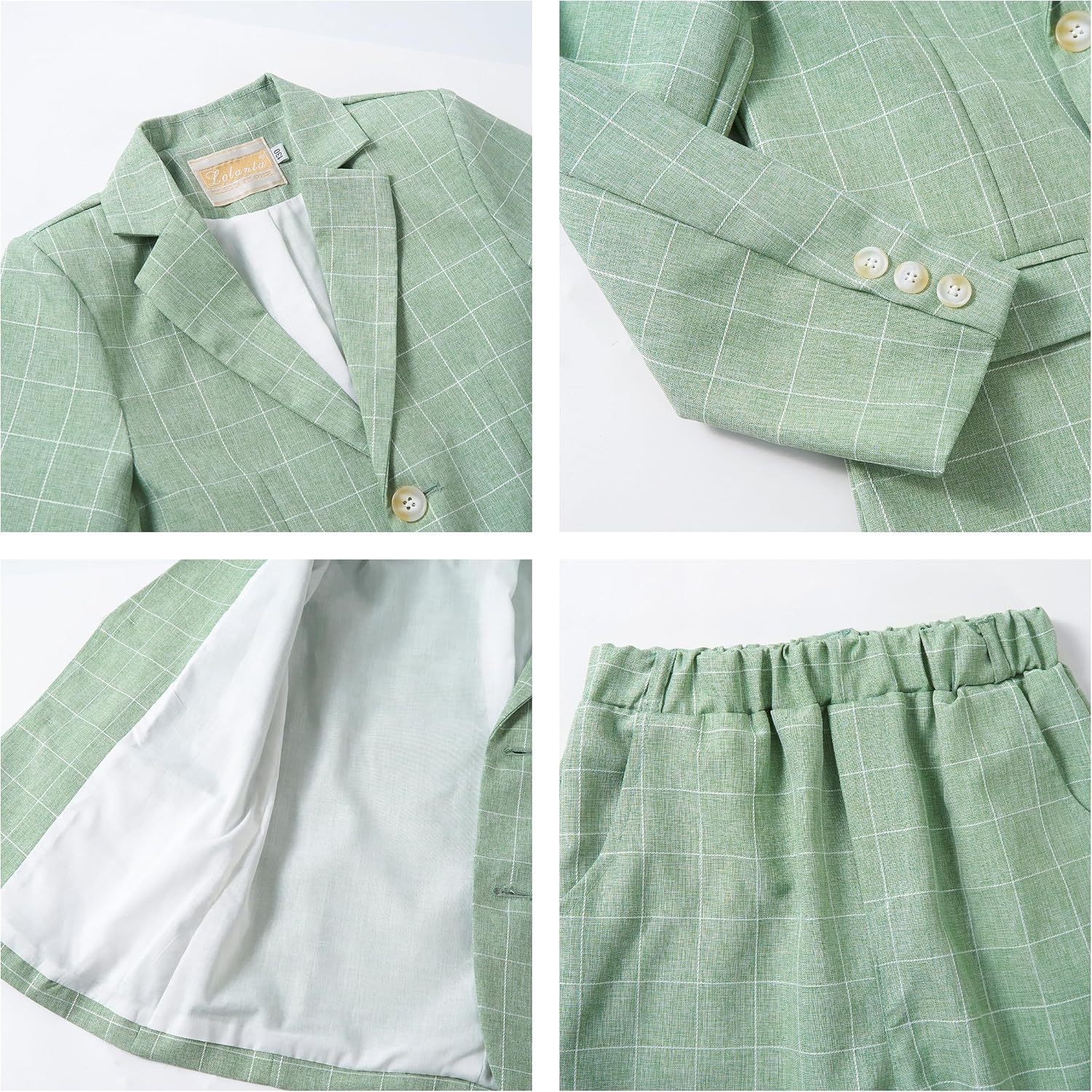 Thumbnail 4 de LOLANTA Boys suit geruit tweedelig jongenspak met blazer en broek voor bruiloften