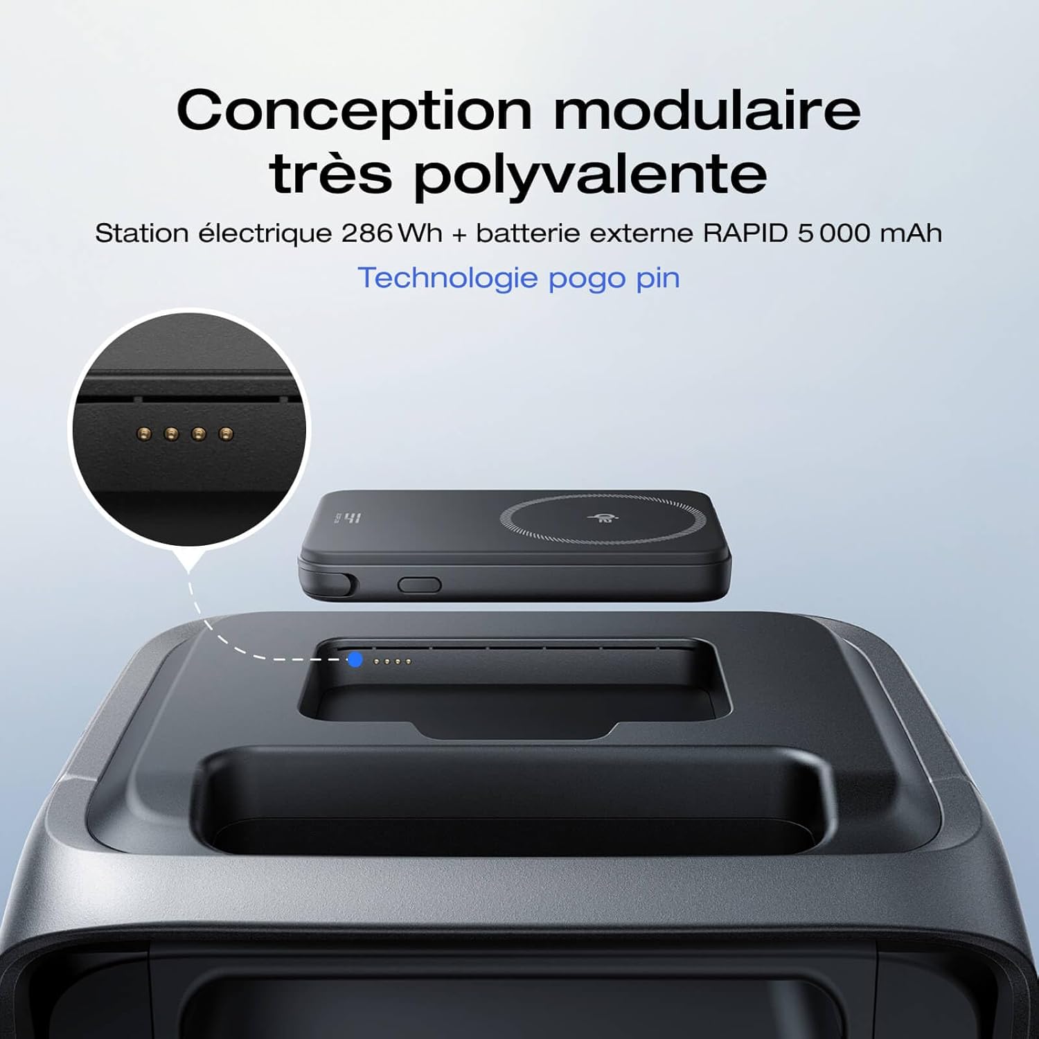 Thumbnail 1 de EF ECOFLOW RIVER 3 Plus sans fil et batterie externe 5000 mAh, extension 858 Wh — Power station portable polyvalente