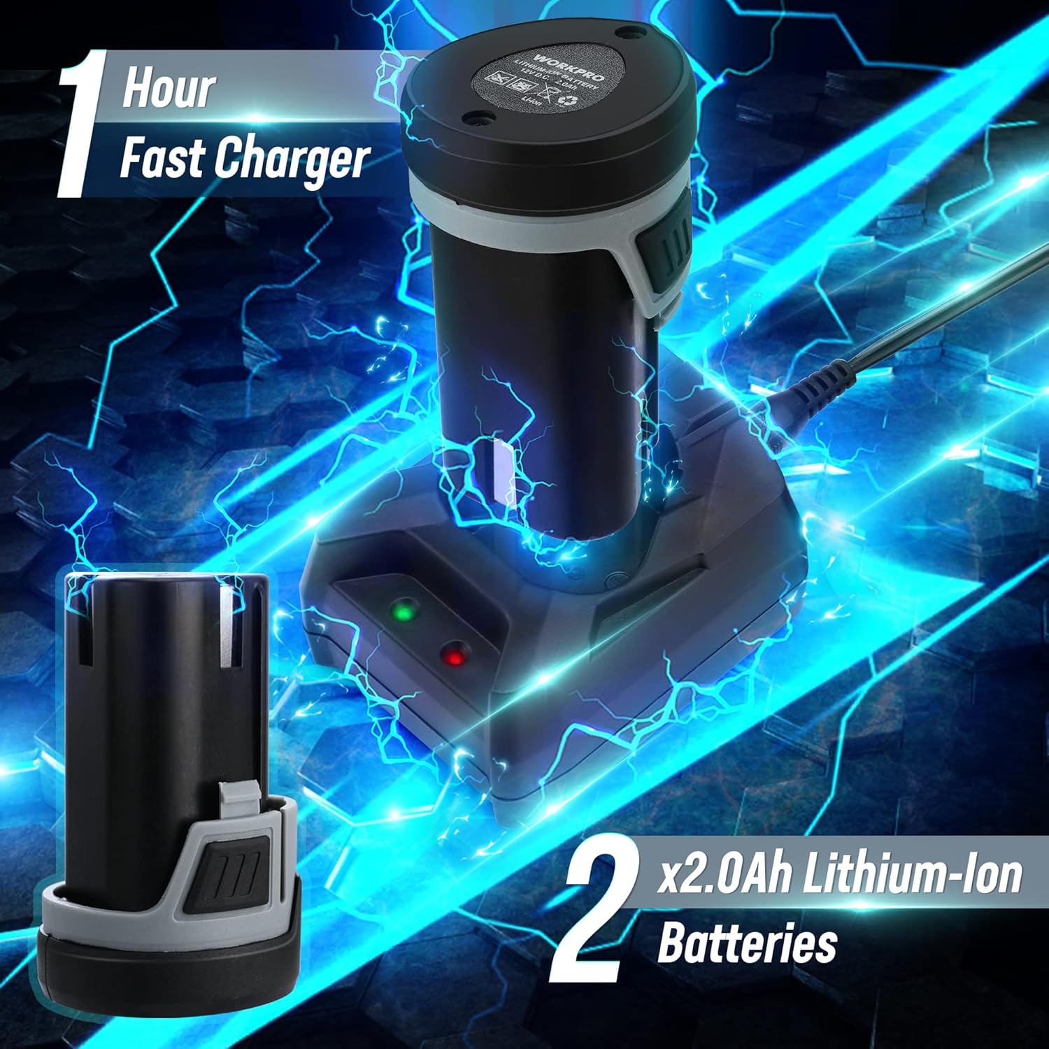 Detalle 2 de WORKPRO 12V Cordless Mini Polisher