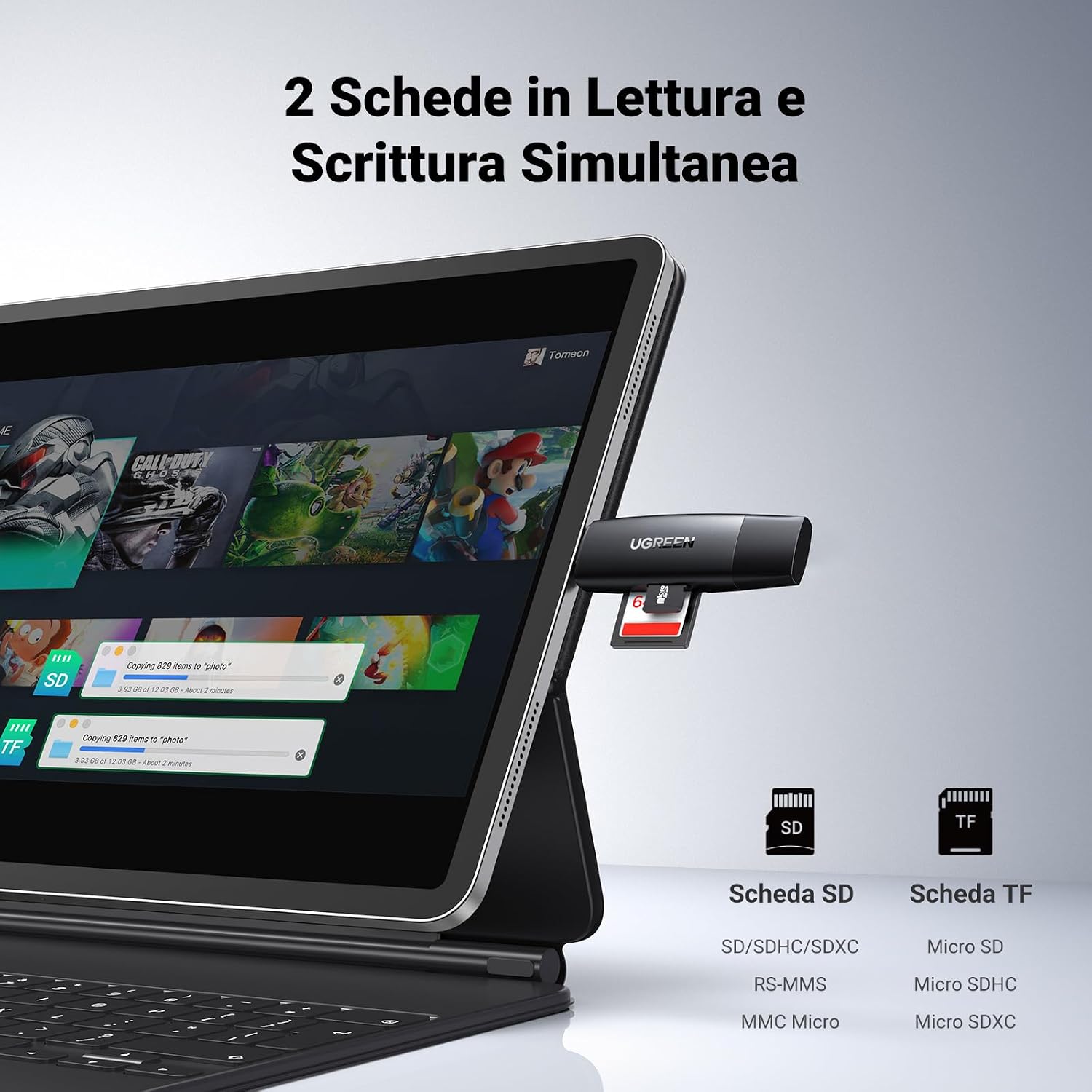 Thumbnail 3 de UGREEN Lettore Schede SD USB C 2 in 1