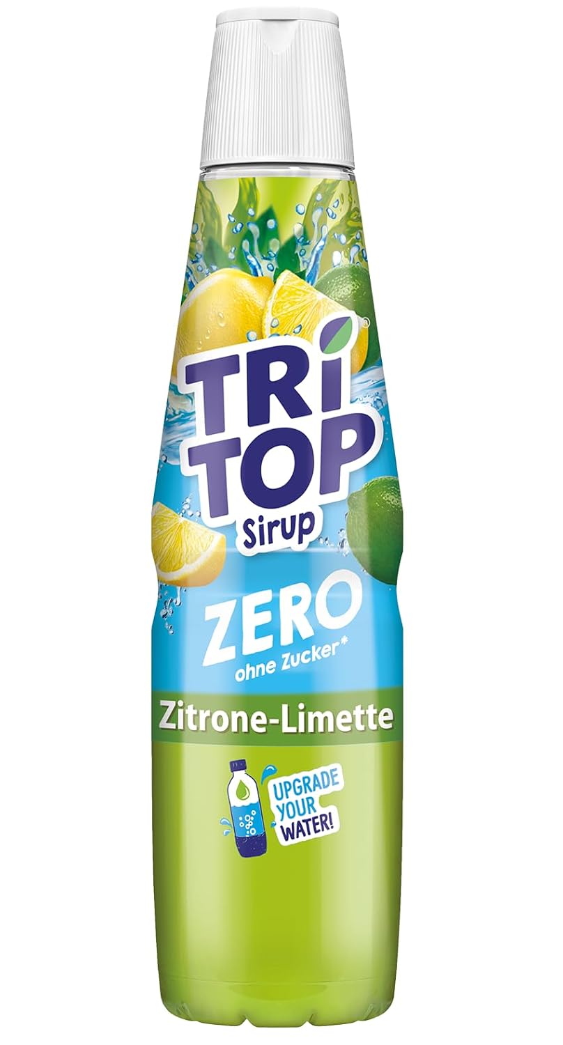 Detalle de TRi TOP ZERO Sirup Set Kirsche, Zitronen-Limette & Orange-Mandarine – 3x600 ml, zuckerfrei