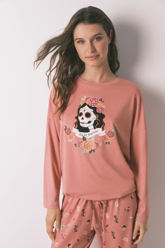 Detalle de Women'secret Pijama manga larga Halloween