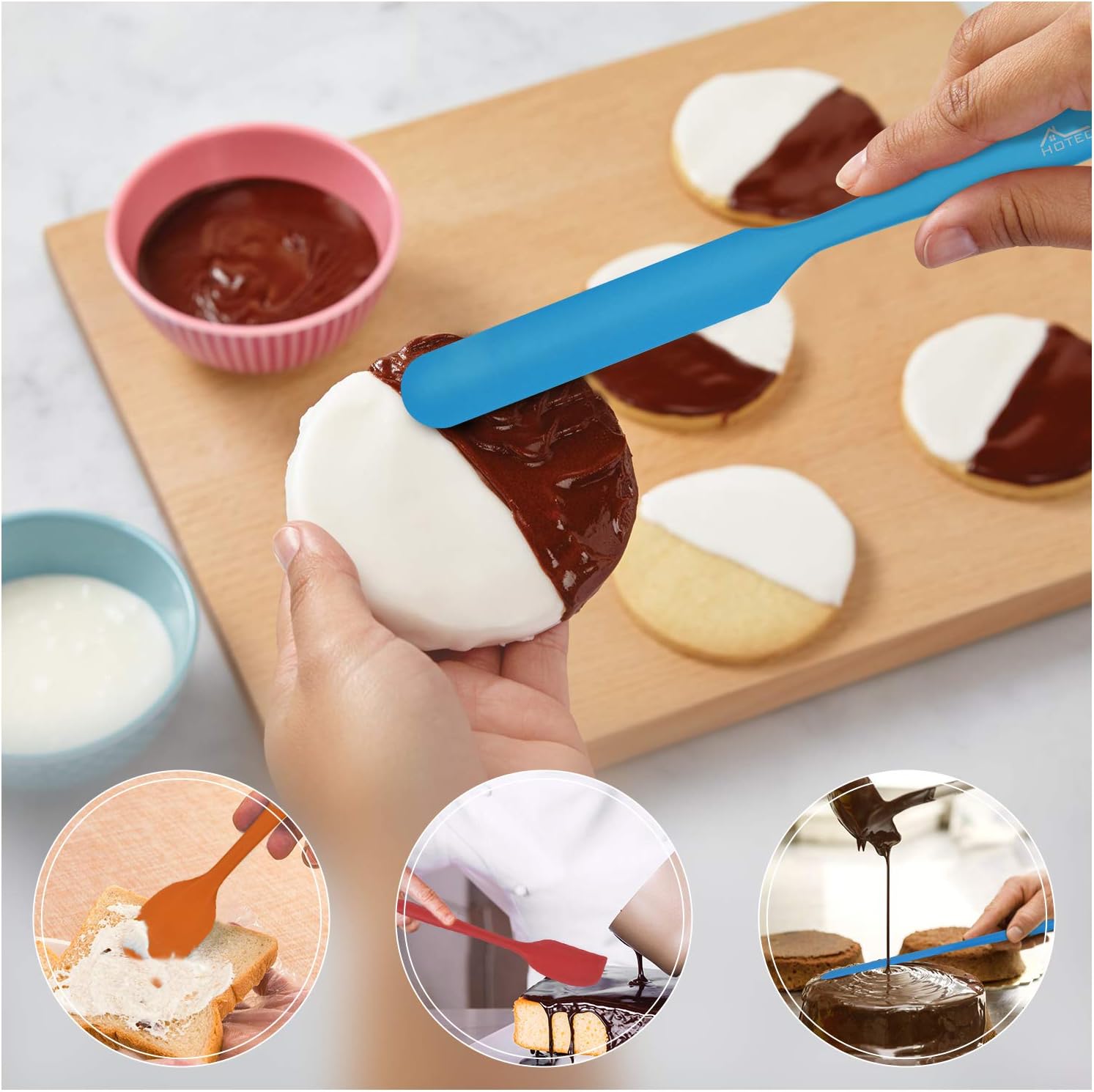 Detalle de Hotec Heat Resistant Spatula Set 600℉