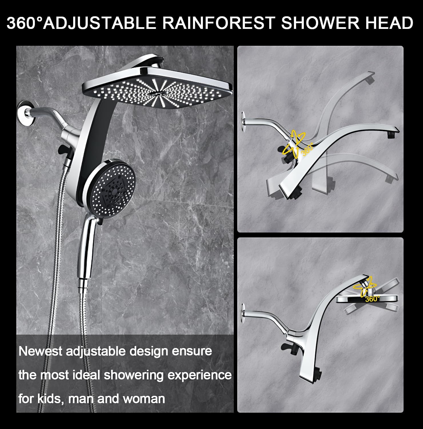 Thumbnail 5 de High Pressure Rain Shower Head 12-inch