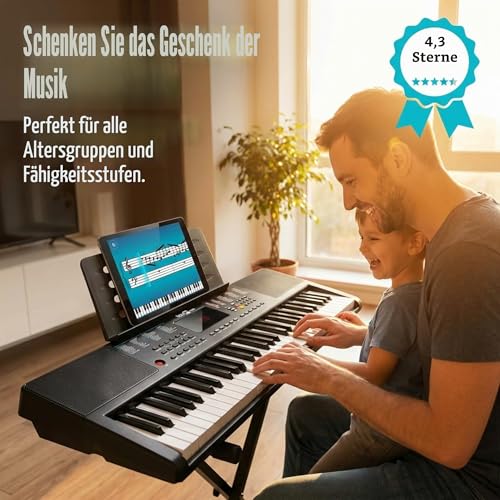 Thumbnail 6 de RockJam RJ361 Keyboard Piano 61 Tasten – Kompakt für Anfänger