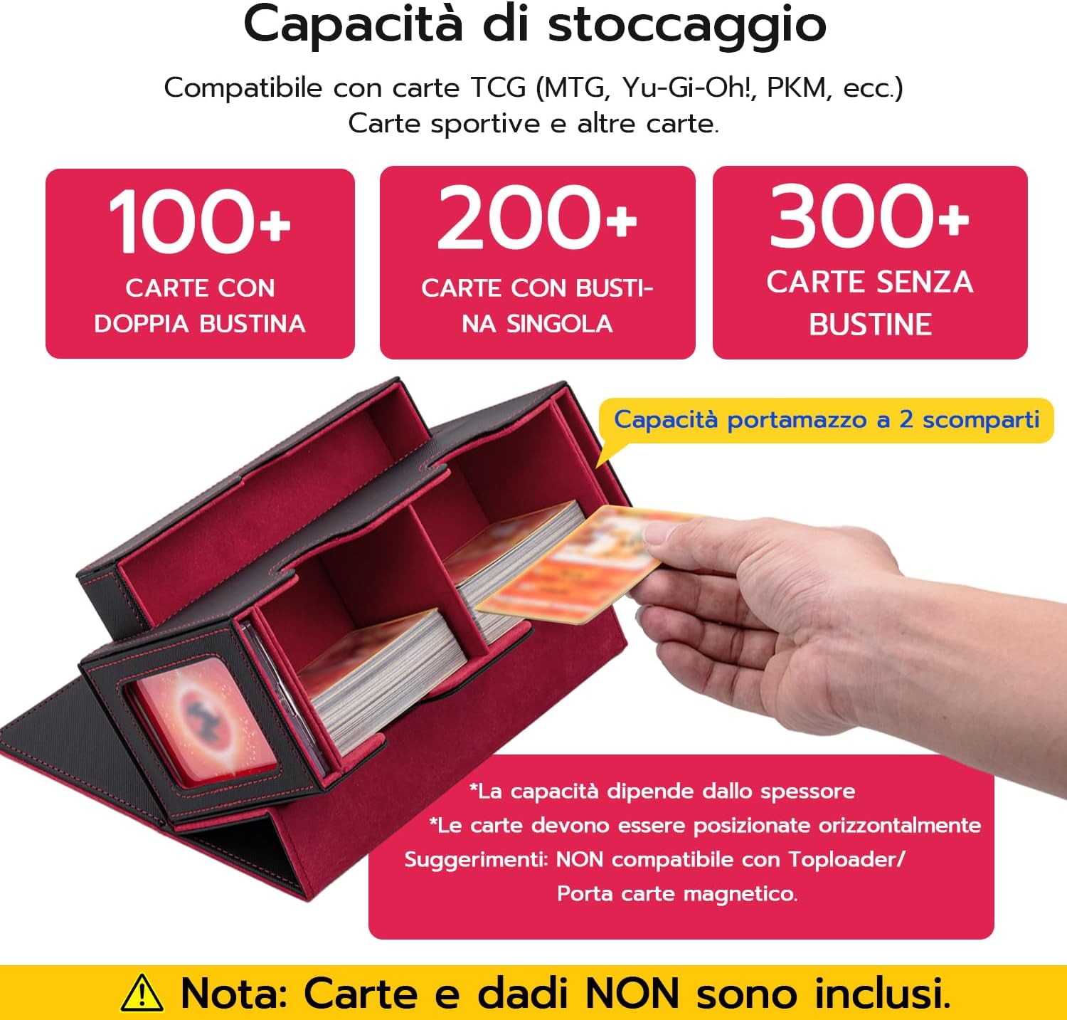 Detalle 2 de Tolesum Doppio Deck Box 310+ per carte