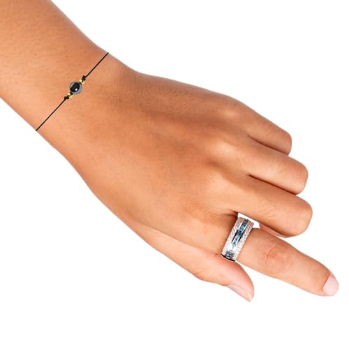Thumbnail 4 de ÉNJA Création Bracelet gravé « Nounou géniale » avec perle céramique et carte