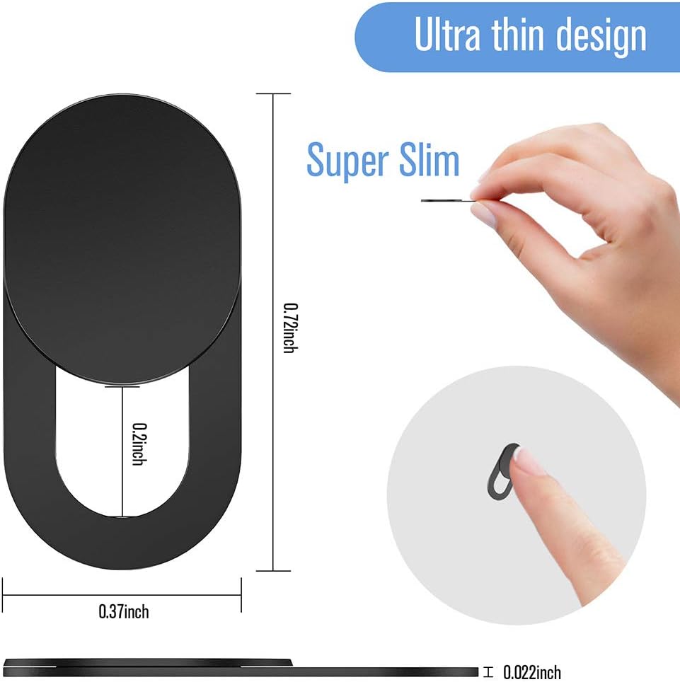 Detalle de Webcam Cover Slide 6-Pack: Ultra-Thin Privacy Shields for Laptops, PCs, and Apple Devices